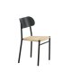 VENTURE DESIGN Polly spisebordsstol - rattan og sort MDF med finér/metal