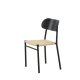 VENTURE DESIGN Polly spisebordsstol - rattan og sort MDF med finér/metal
