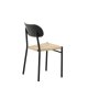VENTURE DESIGN Polly spisebordsstol - rattan og sort MDF med finér/metal