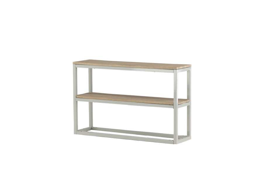 VENTURE DESIGN Rise sidebord, m. 1 hylde - natur askepapirlaminat og gr stl (110x30)