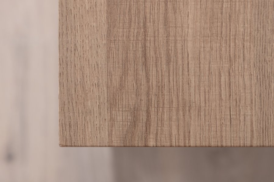 VENTURE DESIGN Rise sidebord, m. 1 hylde - natur askepapirlaminat og gr stl (110x30)