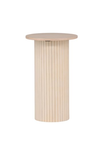 VENTURE DESIGN Bianca sidebord, rund - hvidkalket finér (40)