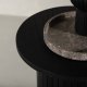 VENTURE DESIGN Bianca sidebord, rund - sort finér (40)