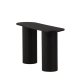 VENTURE DESIGN Bianca konsolbord, oval - sort finér (130x40)