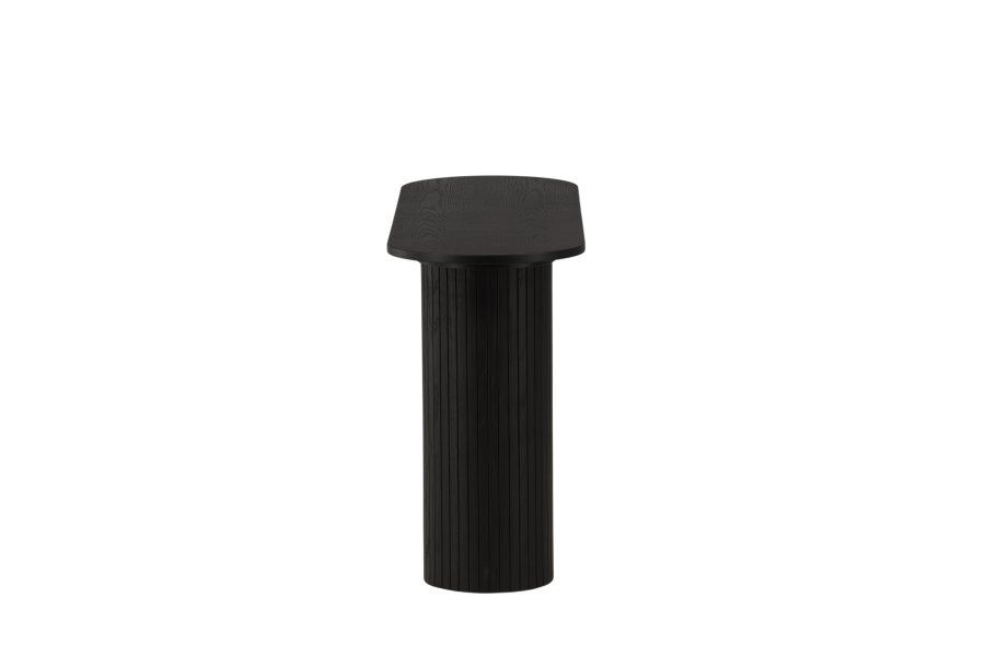 VENTURE DESIGN Bianca konsolbord, oval - sort finér (130x40)