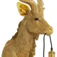 KARE DESIGN Animal Goat vglampe - guld polyresin og aluminium