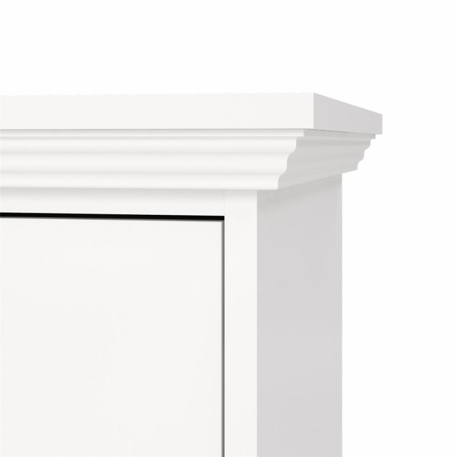 TVILUM North Sengebord med 1 skuffe, Hvid, 47,8 x 43,3 x 63,4 cm