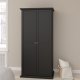 TVILUM North Garderobeskab, Mat Sort, 95,7 x 63,1 x 200 cm