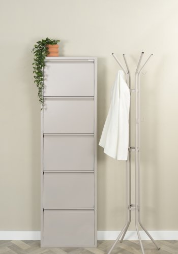 SPINDER DESIGN BILLY 5 skoskab, m. 5 lger - silky taupe stl