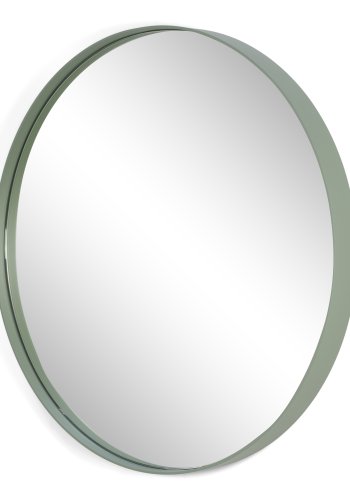 SPINDER DESIGN Donna 3 vgspejl, rund - spejlglas og stvet grn stl (60)