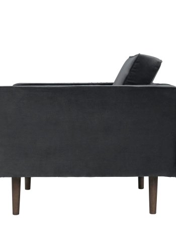 BROSTE COPENHAGEN Wind lnestol - polyester velour, m. armln