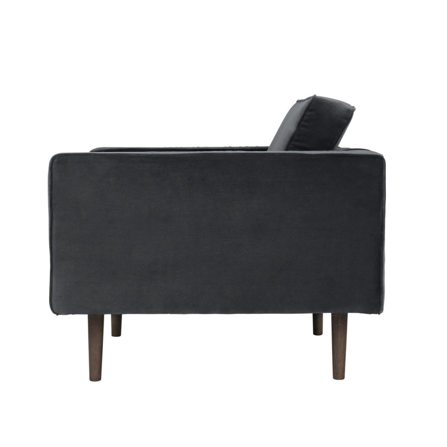 BROSTE COPENHAGEN Wind lnestol - polyester velour, m. armln