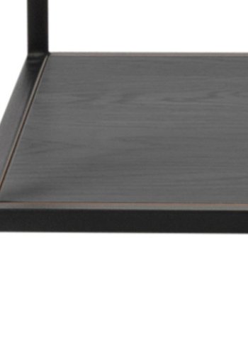 ACT NORDIC Seaford bogreol - sort melaminask og metal 