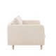 VENTURE DESIGN Zero 2 pers. sofa - beige polyester og natur gummitr