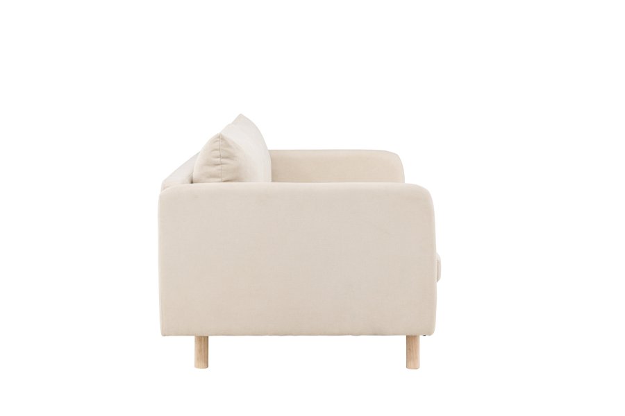 VENTURE DESIGN Zero 2 pers. sofa - beige polyester og natur gummitr