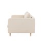 VENTURE DESIGN Zero 2 pers. sofa - beige polyester og natur gummitr
