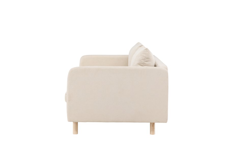VENTURE DESIGN Zero 2 pers. sofa - beige polyester og natur gummitr