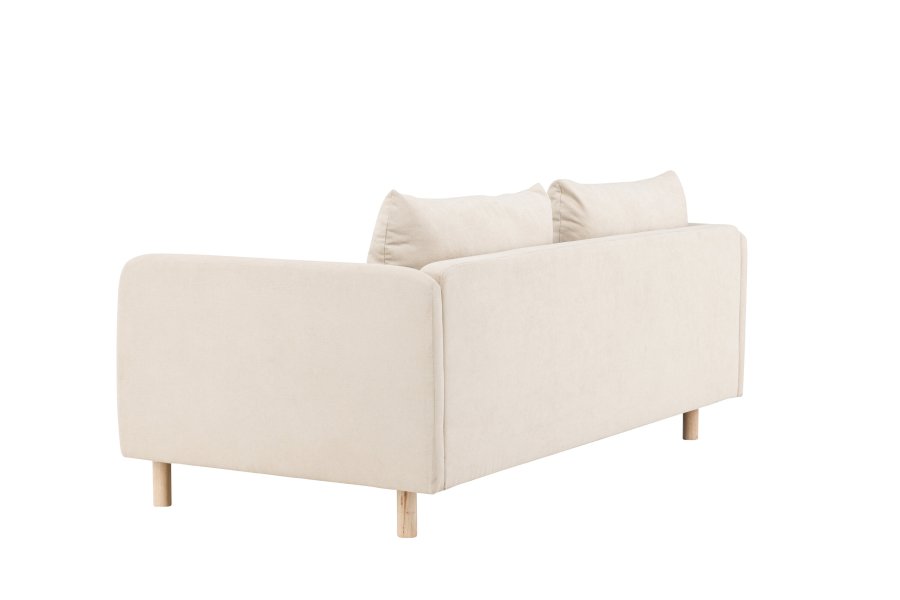 VENTURE DESIGN Zero 2 pers. sofa - beige polyester og natur gummitr