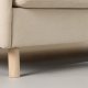 VENTURE DESIGN Zero 2 pers. sofa - beige polyester og natur gummitr