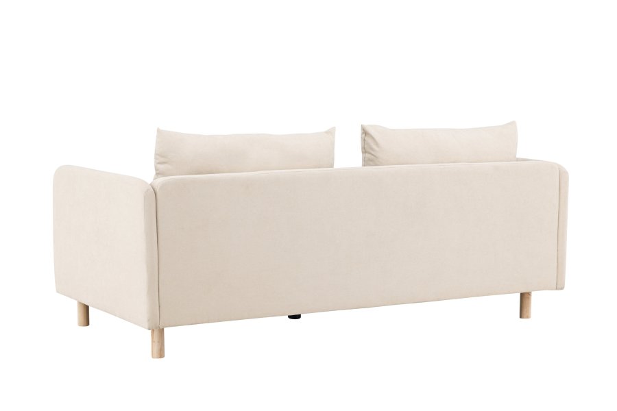 VENTURE DESIGN Zero 2 pers. sofa - beige polyester og natur gummitr