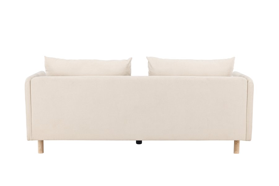 VENTURE DESIGN Zero 2 pers. sofa - beige polyester og natur gummitr