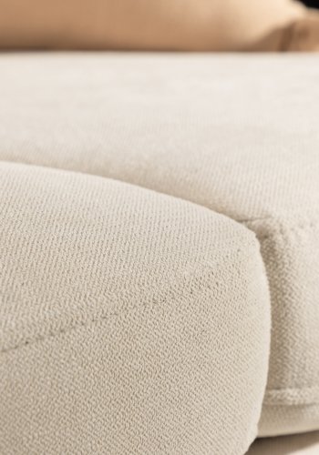 VENTURE DESIGN Zero 2 pers. sofa - beige polyester og natur gummitr