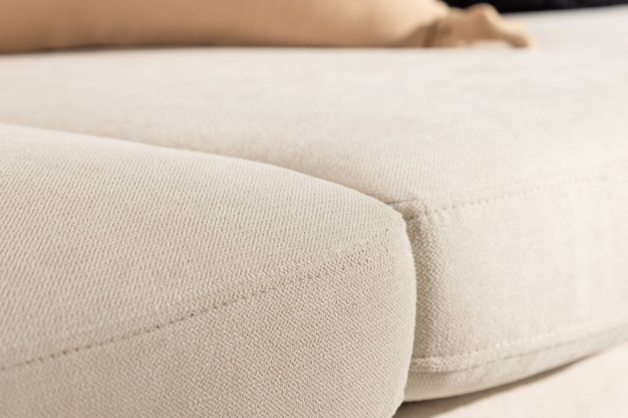 VENTURE DESIGN Zero 2 pers. sofa - beige polyester og natur gummitr