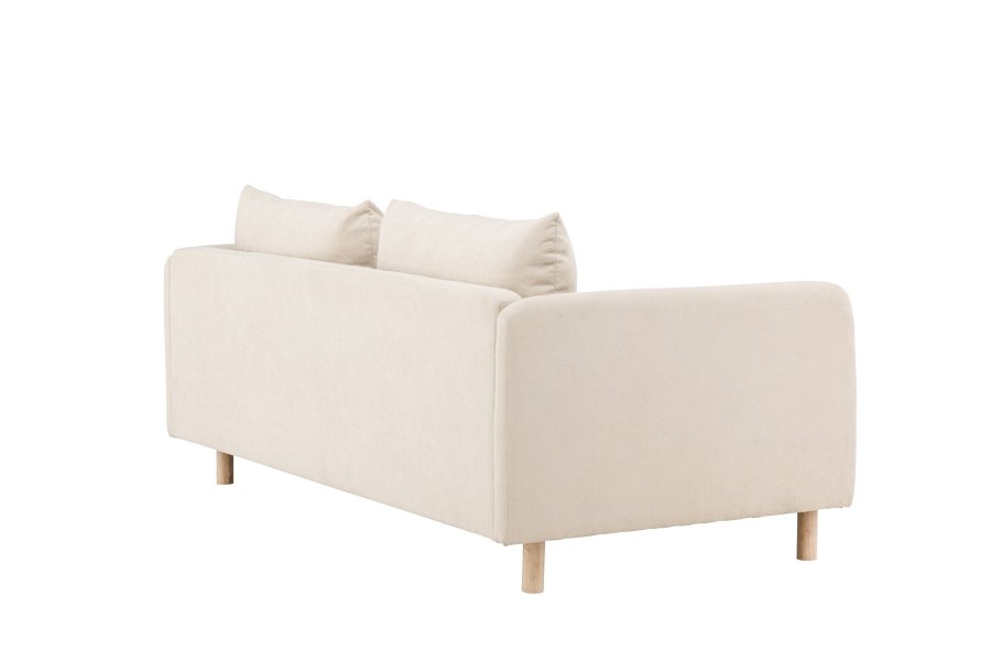 VENTURE DESIGN Zero 2 pers. sofa - beige polyester og natur gummitr