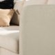 VENTURE DESIGN Zero hjrnesofa - beige polyester og natur gummitr
