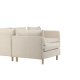 VENTURE DESIGN Zero hjrnesofa - beige polyester og natur gummitr