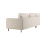 VENTURE DESIGN Zero hjrnesofa - beige polyester og natur gummitr