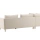 VENTURE DESIGN Zero hjrnesofa - beige polyester og natur gummitr