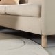 VENTURE DESIGN Zero hjrnesofa - beige polyester og natur gummitr