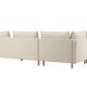 VENTURE DESIGN Zero hjrnesofa - beige polyester og natur gummitr