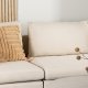 VENTURE DESIGN Zero 3 pers. sofa, m. chaiselong - beige polyester og natur gummitr