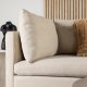 VENTURE DESIGN Zero 3 pers. sofa, m. chaiselong - beige polyester og natur gummitr
