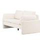 VENTURE DESIGN Luna 3 pers. sofa - hvid bouclé stof og sort metal