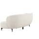 VENTURE DESIGN Luna 3 pers. sofa - hvid bouclé stof og sort metal