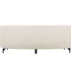VENTURE DESIGN Luna 3 pers. sofa - hvid bouclé stof og sort metal