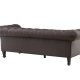 VENTURE DESIGN Ätran sofa - mrkebrun PU og gummitr