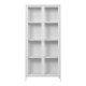 HOUSE NORDIC Brisbane vitrineskab, m., 2 glaslger og 3 hylder - hvid stl