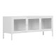HOUSE NORDIC Brisbane TV-bord, m. 3 glaslger - hvid stl (130x40)