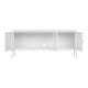 HOUSE NORDIC Brisbane TV-bord, m. 3 glaslger - hvid stl (130x40)