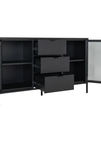 House Nordic sknk med glaslger, sort