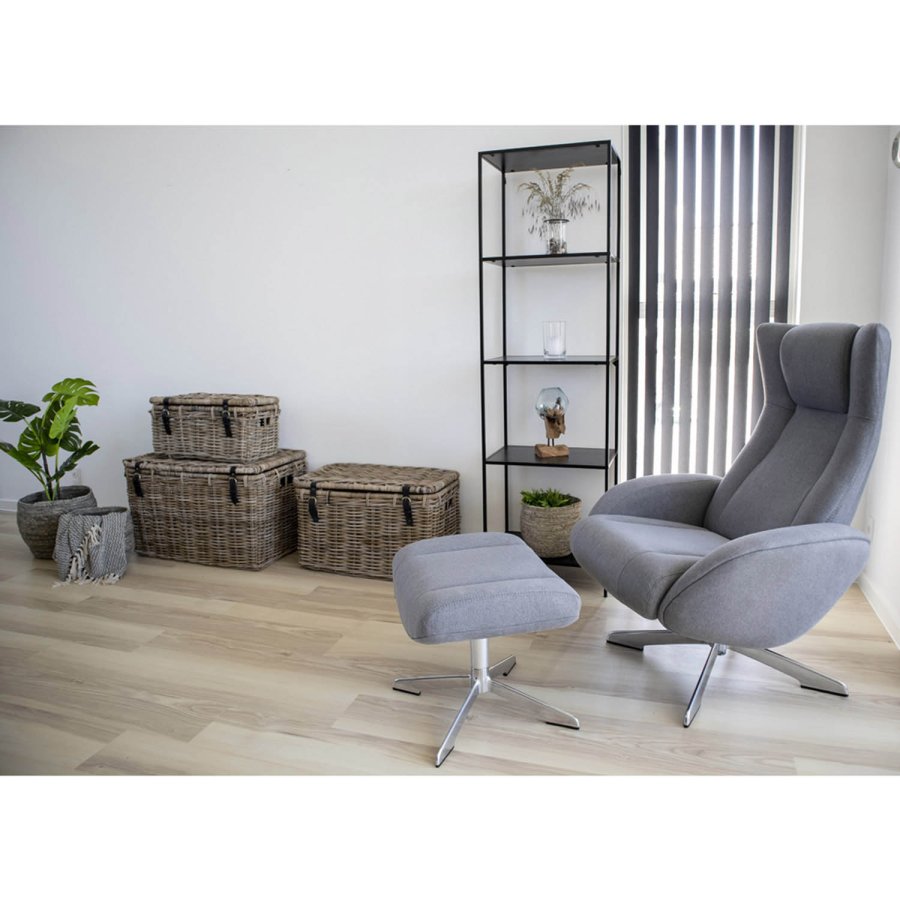 HOUSE NORDIC rektangulr Vita reol, m. 4 hylder - sort melamin og stl