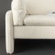 VENTURE DESIGN Vindel 2 pers. sofa - hvid polyester bamsestof
