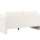 VENTURE DESIGN Vindel 2 pers. sofa - hvid polyester bamsestof