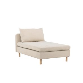VENTURE DESIGN Zero daybed - beige polyester og natur gummitr