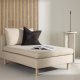 VENTURE DESIGN Zero daybed - beige polyester og natur gummitr