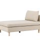 VENTURE DESIGN Zero daybed - beige polyester og natur gummitr